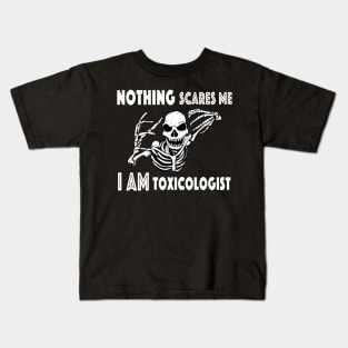 Toxicologist Halloween Tshirt | Toxicology Skeleton Horror Kids T-Shirt